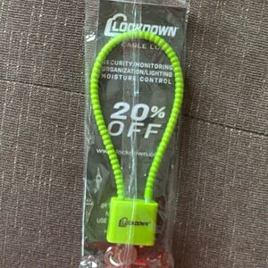 Lockdown 11" Firearm Cable Lock Re-Enforced Non-marring Sheathing 2-keys New